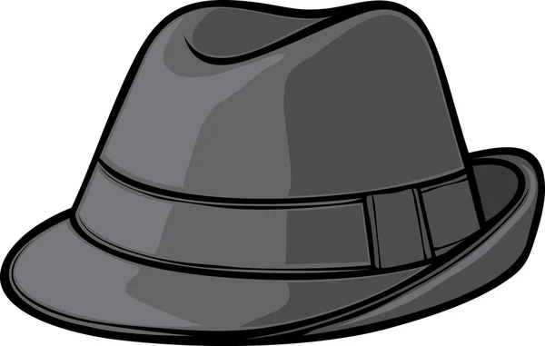 Chapeau Fedora (fedora classique masculin) ) — Image vectorielle