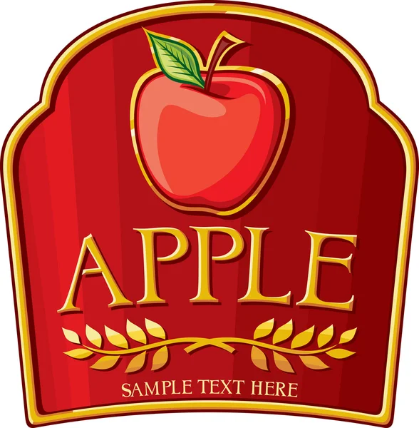 Étiquette Apple — Image vectorielle