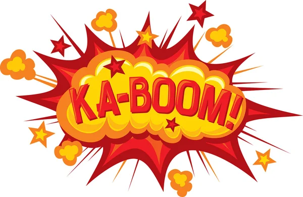 Cartoon - ka-boom — Stock vektor