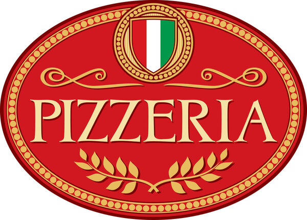 Pizzeria label design