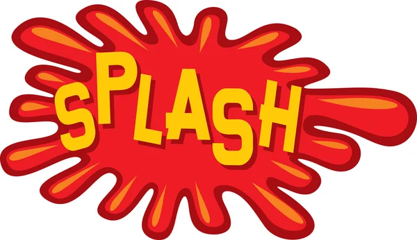 Cartoon - splash — Stock vektor