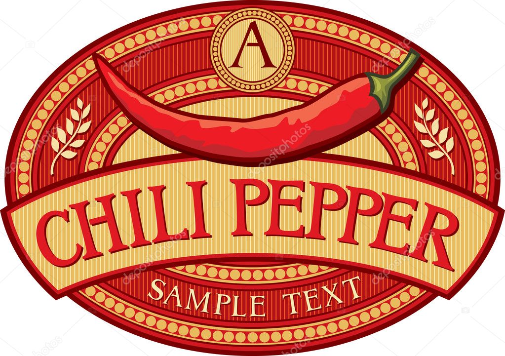 Chili pepper label