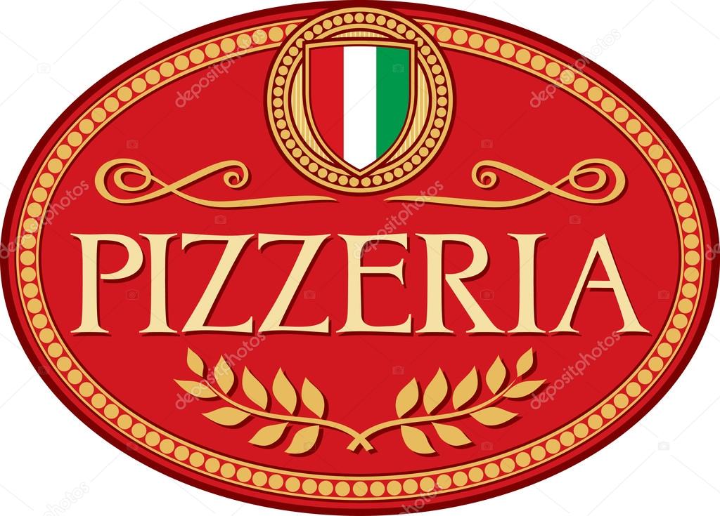 Pizzeria label design