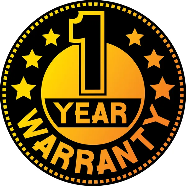 1 year warranty — Stock Vector