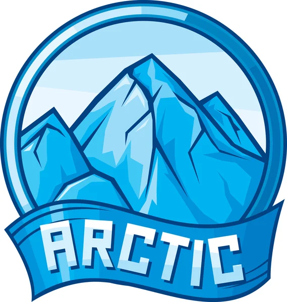 Étiquette design Arctique — Image vectorielle