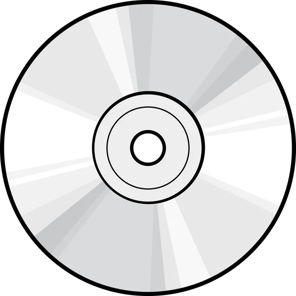 CD veya dvd disk — Stok Vektör