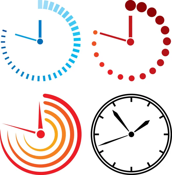 Iconos del reloj — Archivo Imágenes Vectoriales