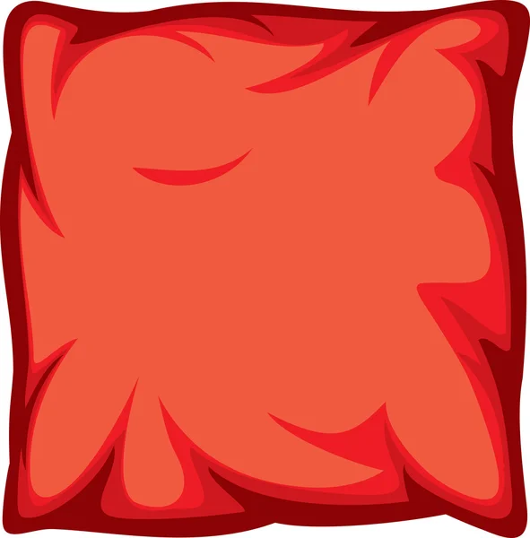 Red pillow — Stock Vector