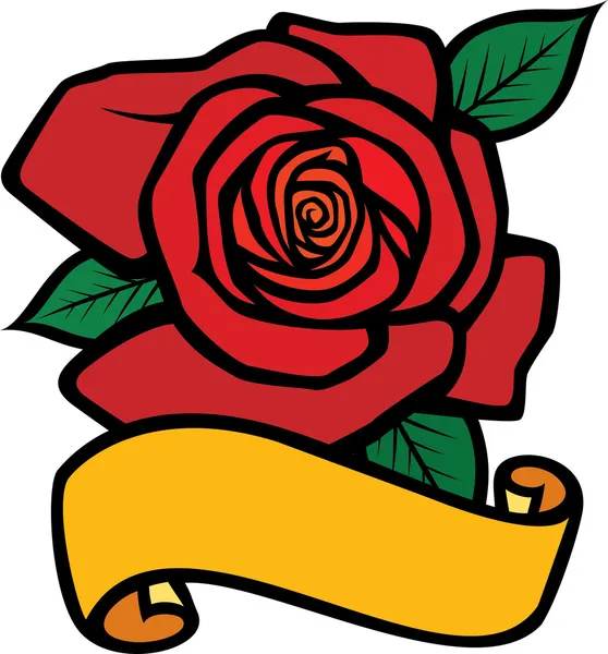 Rose rouge — Image vectorielle