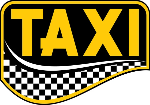 シンボルのタクシー — ストックベクタ