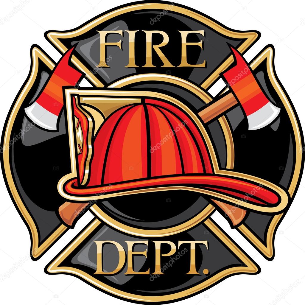 Fire Department or Firefighters Maltese Cross Symbol