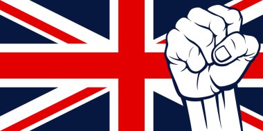 İngiltere yumruk (bayrak İngiltere, Büyük Britanya ve Kuzey İrlanda)