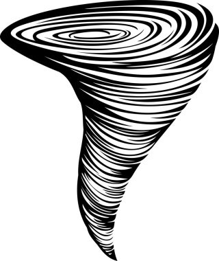 Illustration of tornado clipart
