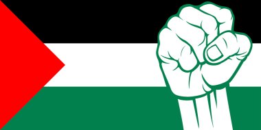 Palestine yumruk (Filistin bayrağı)