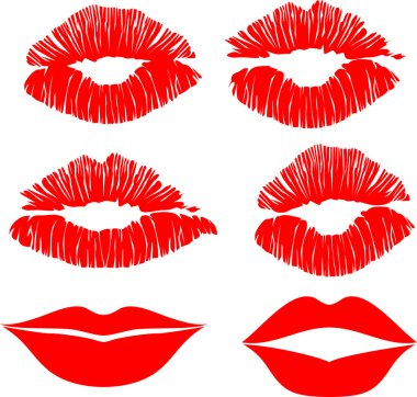 renk vektör öpücük dudaklar