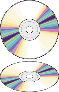 Vector CD (Compact disc) clipart