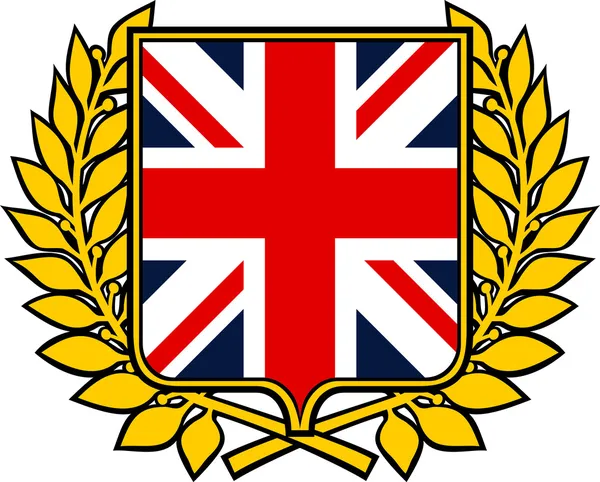 İngiltere bayrak (Amblem, üye, tasarımı kalkan) — Stok Vektör