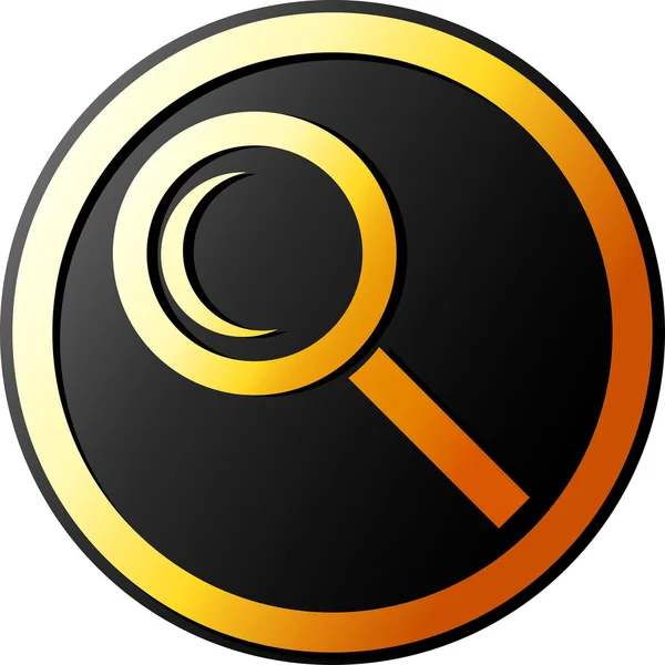 Bouton de recherche (bouton loupe ) — Image vectorielle