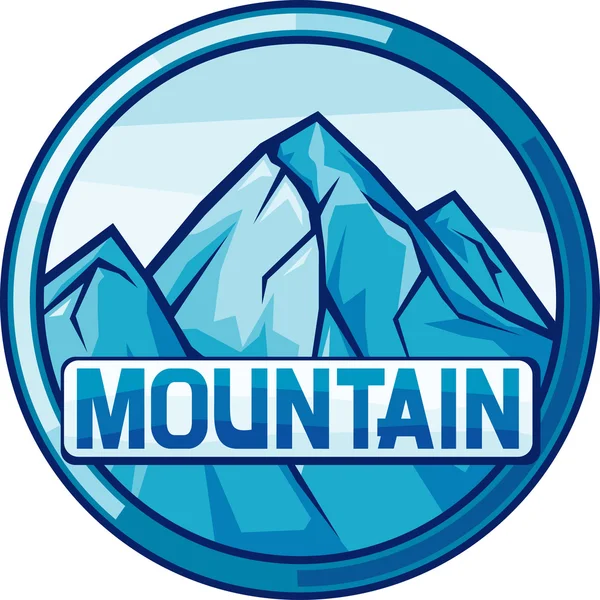 Illustration vectorielle du paysage de montagne — Image vectorielle