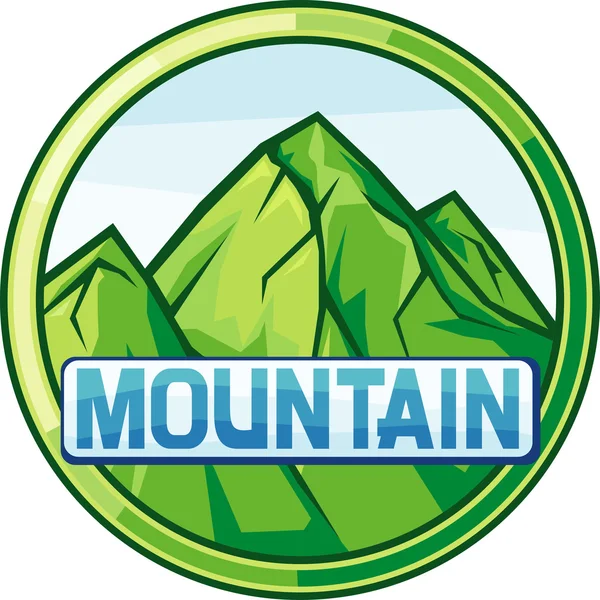 Illustration vectorielle du paysage de montagne — Image vectorielle