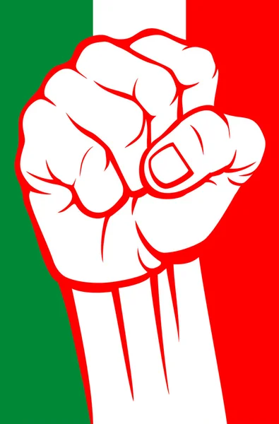 Кулак Италии — стоковый вектор