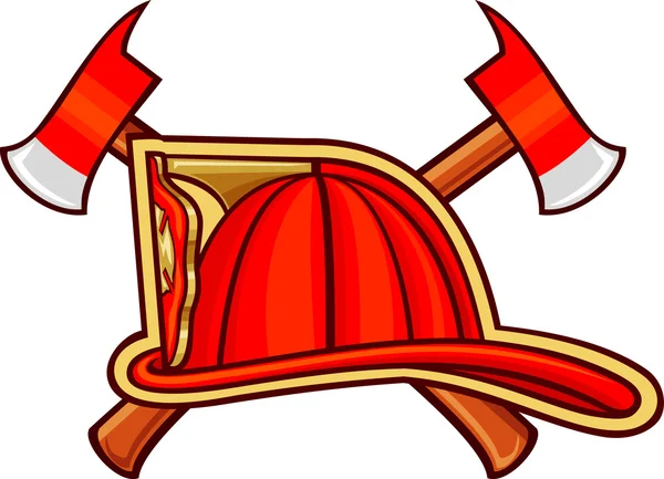 Casco de bombero — Vector de stock