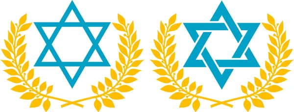 Star of David (symbool van Israël) — Stockvector