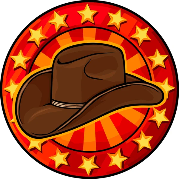 Chapéu de Cowboy — Vetor de Stock