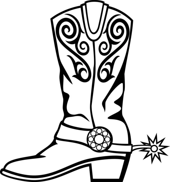 Cowboy boot — Stock Vector