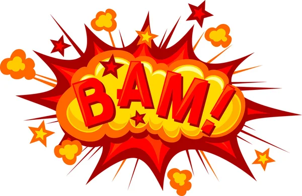 Cartoon - bam (Comic bam explosion) — Stock Vector