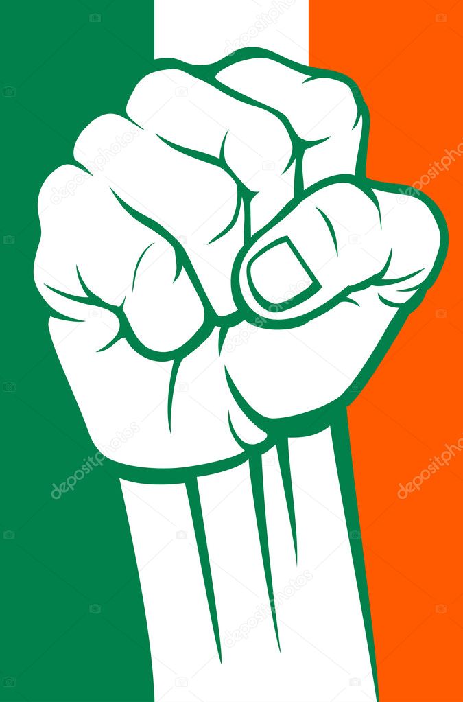 India fist (flag of india)
