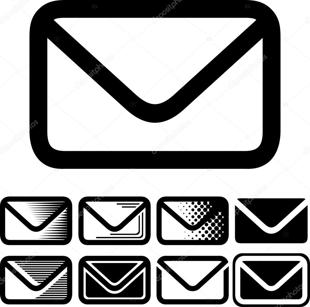 Mail icon set