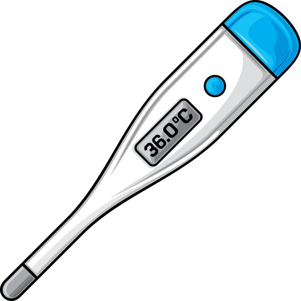 Elektronisches Thermometer — Stockvektor