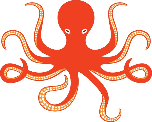 Océano pulpo — Vector de stock