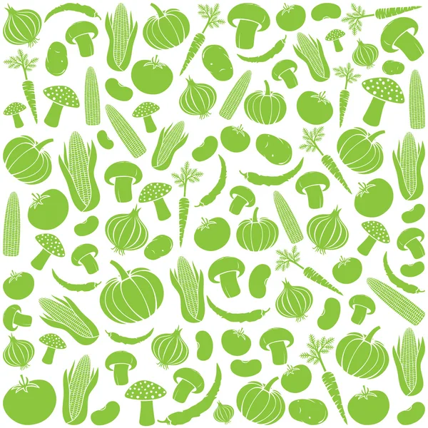Naadloos patroon met groenten — Stockvector