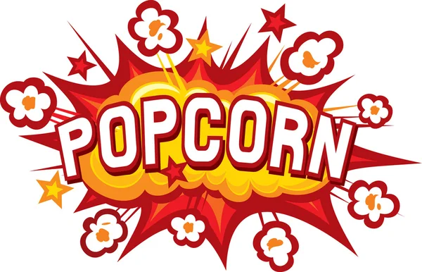 Desain popcorn Grafik Vektor