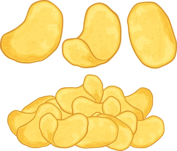 Patatas fritas — Vector de stock