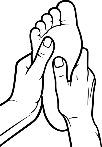 Foot massage — Stock Vector