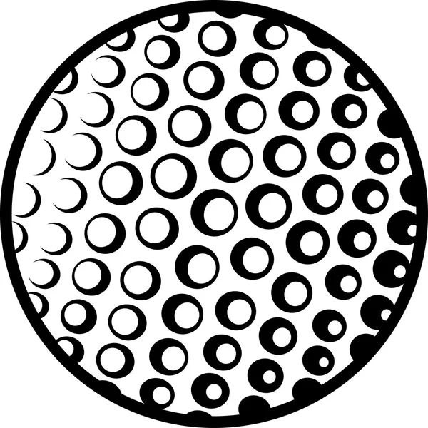 Boule de golf vectorielle — Image vectorielle
