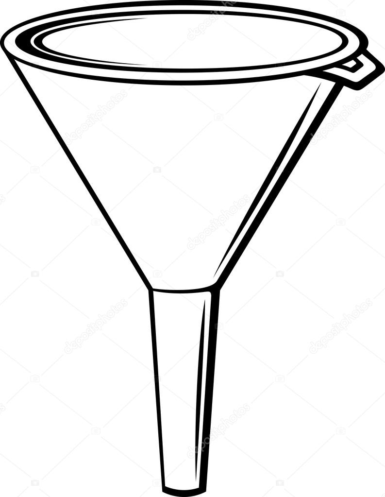 Illustration of funnel