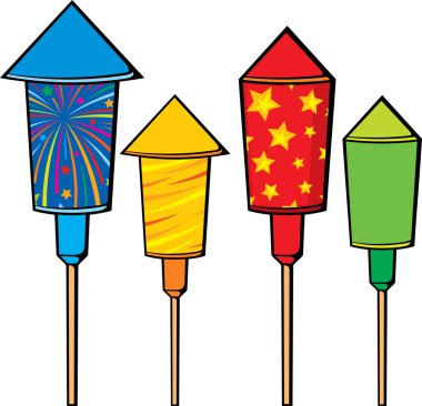 havai fişek roketler