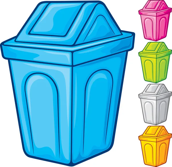 Recycle bin collection — Stock Vector