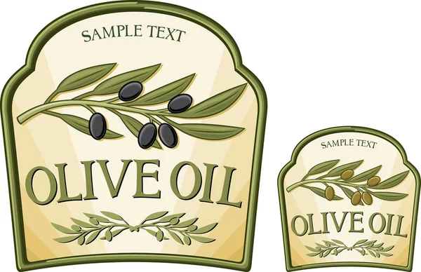 Etichetta dell'olio — Vettoriale Stock
