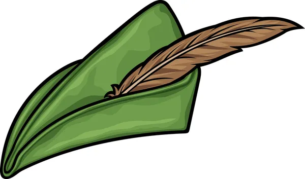 Robin Hood hat — Stock Vector