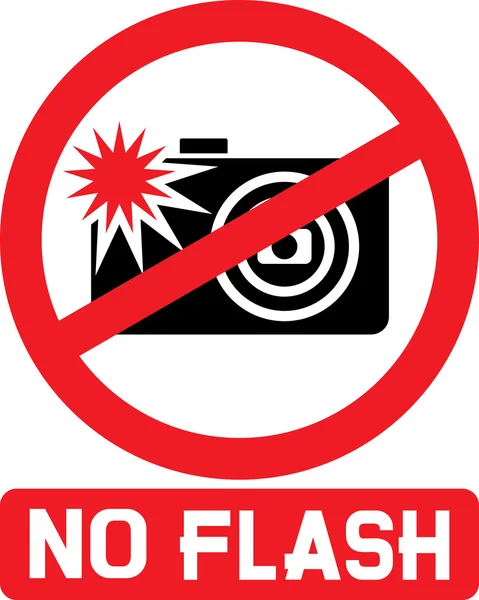 Ingen flash tecken — Stock vektor