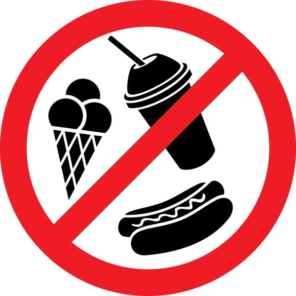 No food and drink sign — Stock Illustration No food and drink sign Royalty Free Stock Illustrations