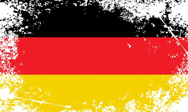 Bandera grunge de Alemania — Vector de stock