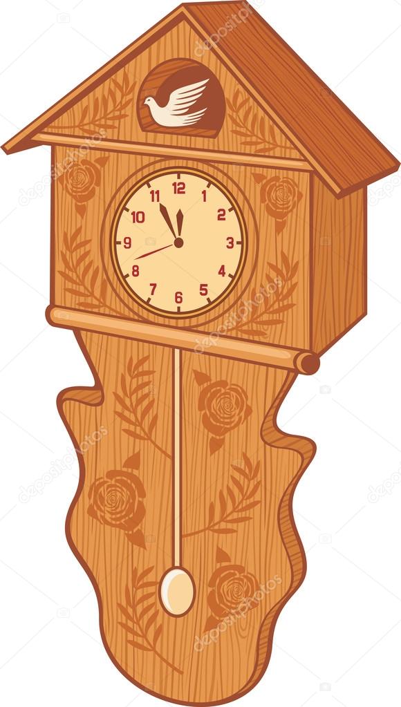 Wooden cuckoo clock