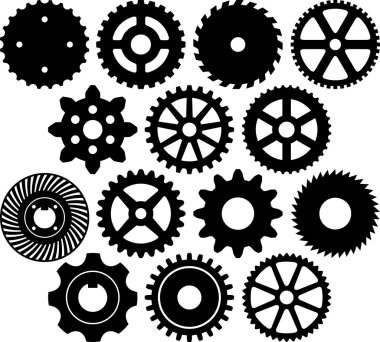Gear collection clipart