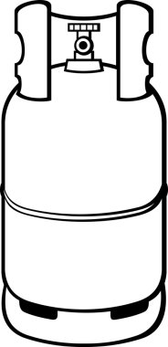 Propane gas cylinder clipart
